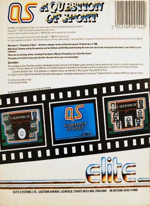 A Question of Sport box back