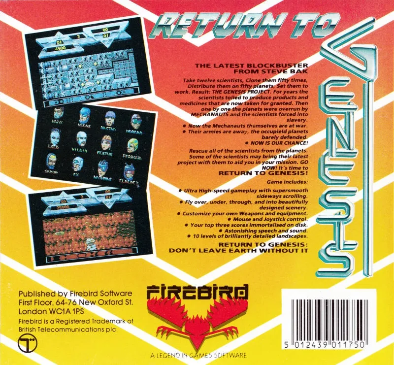 Return to Genesis box back