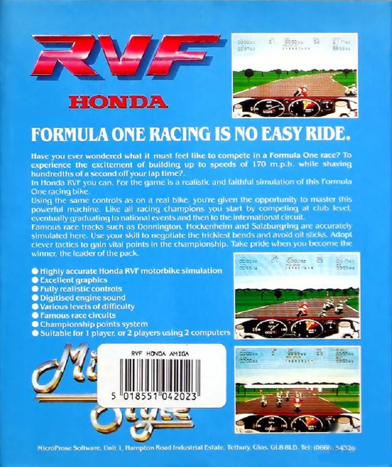 RVF Honda box back