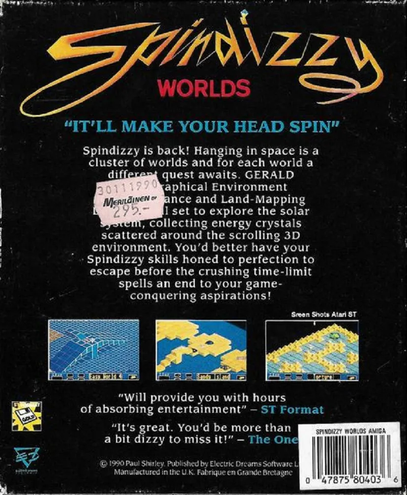 Spindizzy Worlds box back