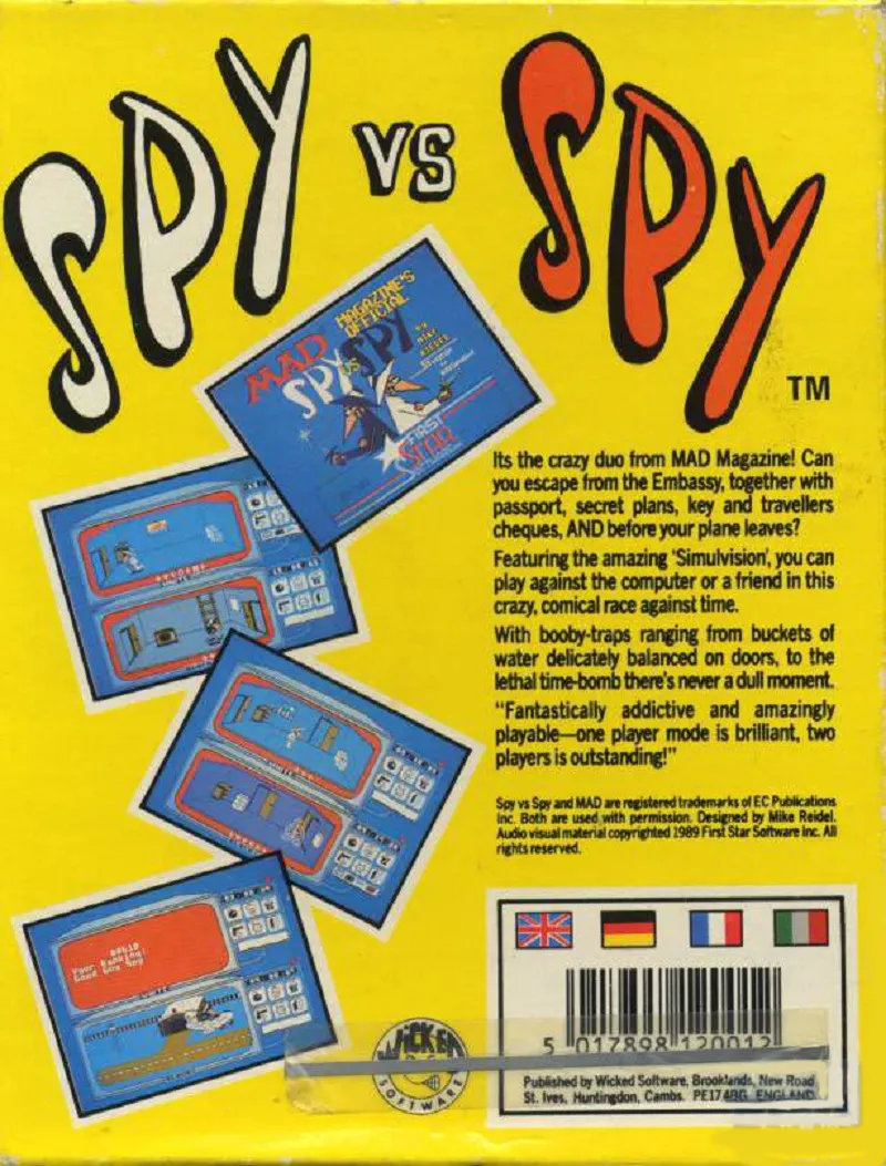 Spy vs Spy box back