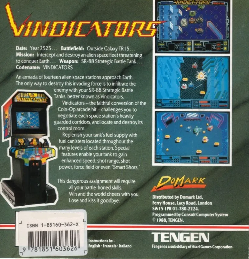 Vindicators box back