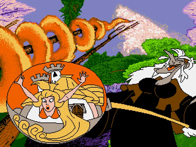 Backdrop artwork for Dragon's Lair III: The Curse of Mordread