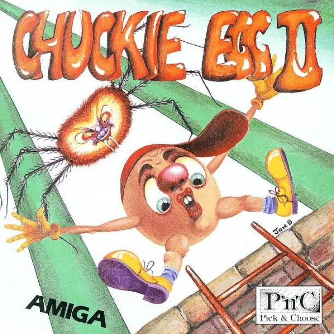 Chuckie Egg II cover art for Commodore Amiga