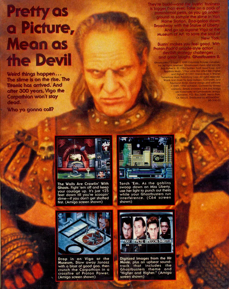 Ghostbusters II box back