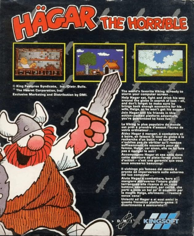 Hagar The Horrible box back