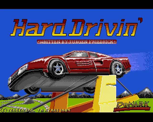 Hard Drivin' screenshot