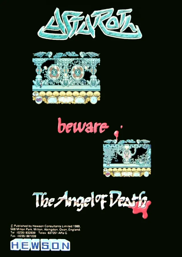 Astaroth: The Angel of Death box back
