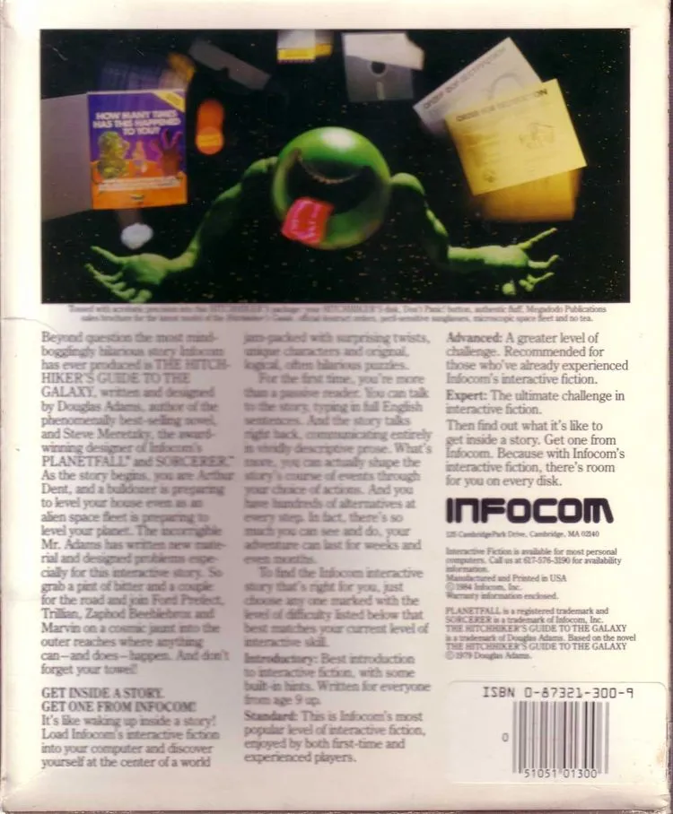 The Hitchhiker's Guide to the Galaxy box back