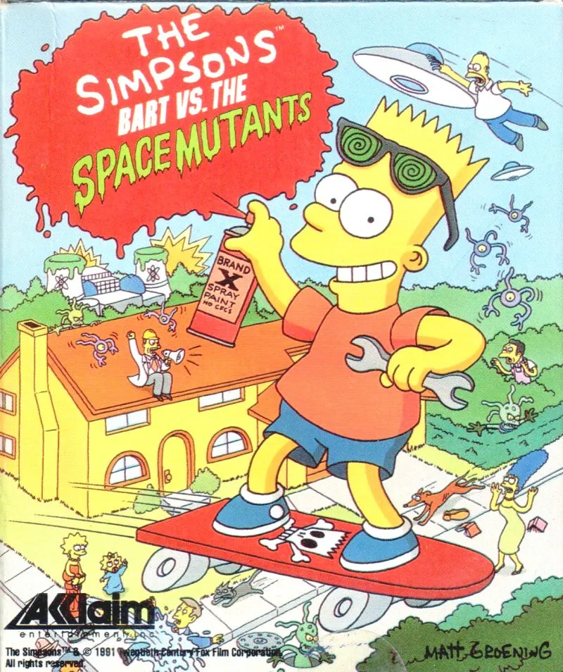 The Simpsons: Bart vs. the Space Mutants box art