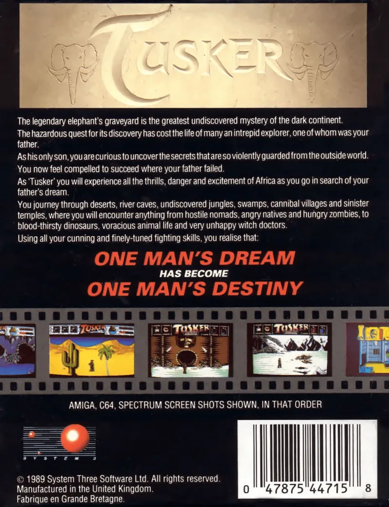 Tusker box back