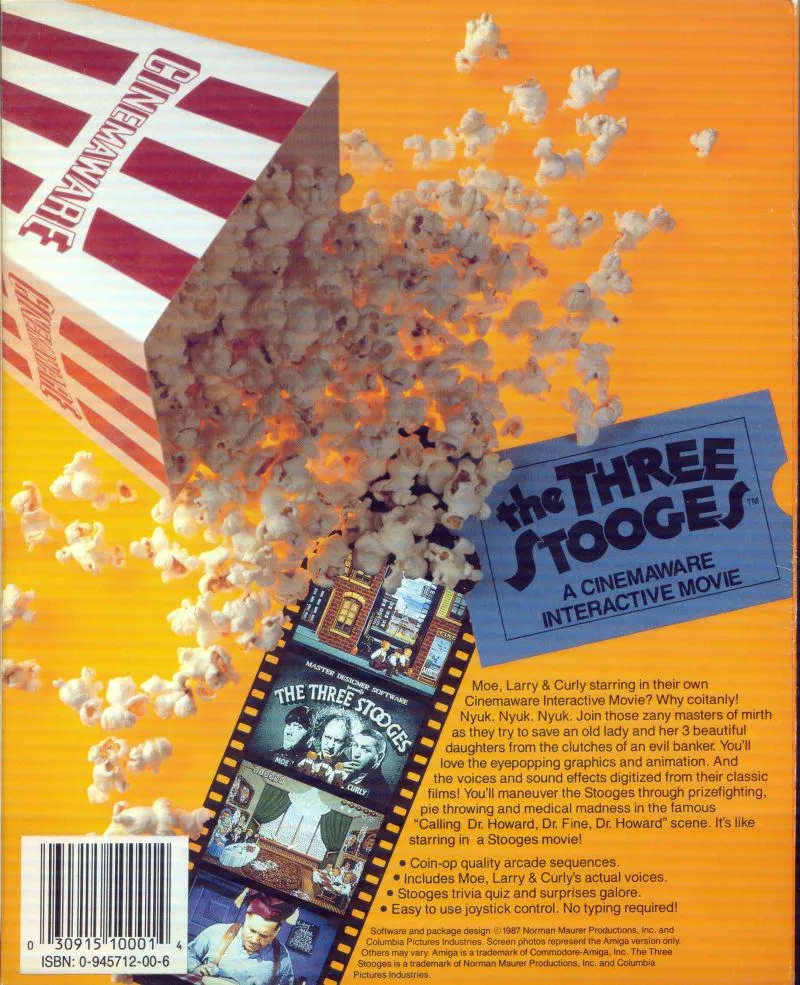 The Three Stooges box back
