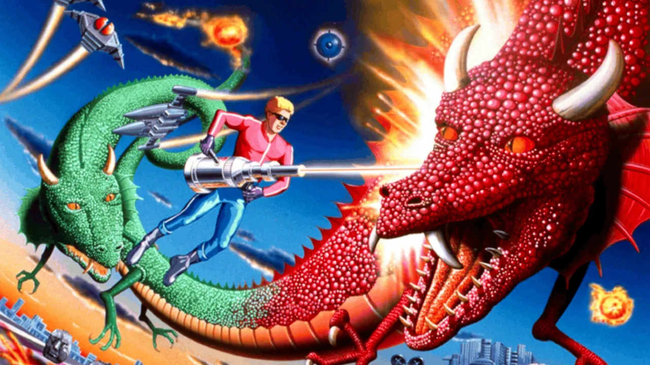 Backdrop artwork for Space Harrier: Return to the Fantasy Zone