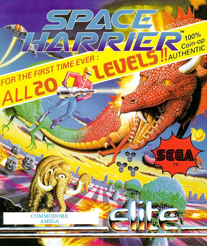 Space Harrier: Return to the Fantasy Zone cover art for Commodore Amiga
