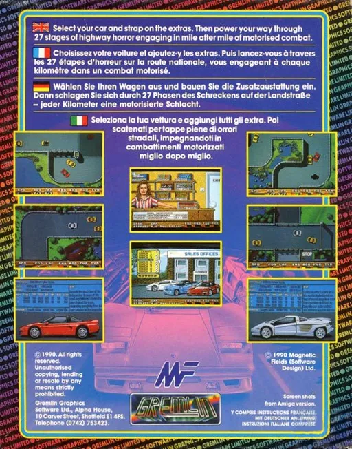 Super Cars box back