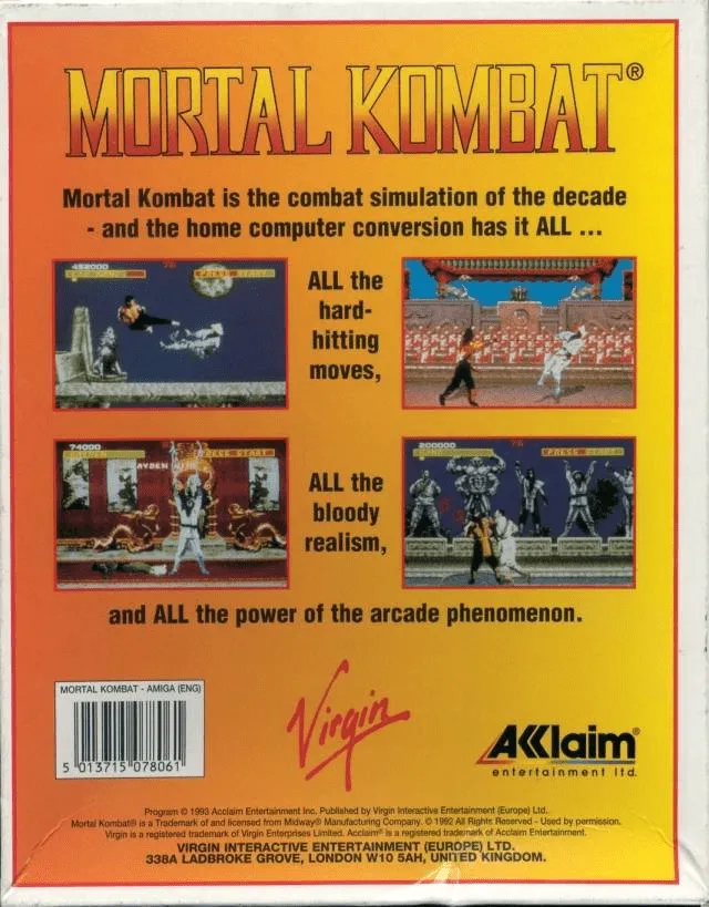Mortal Kombat box back