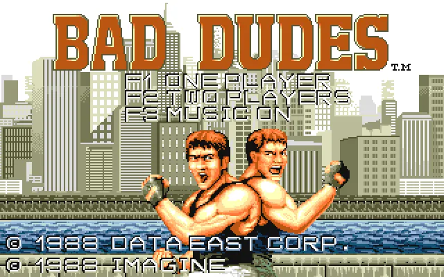 Bad Dudes screenshot