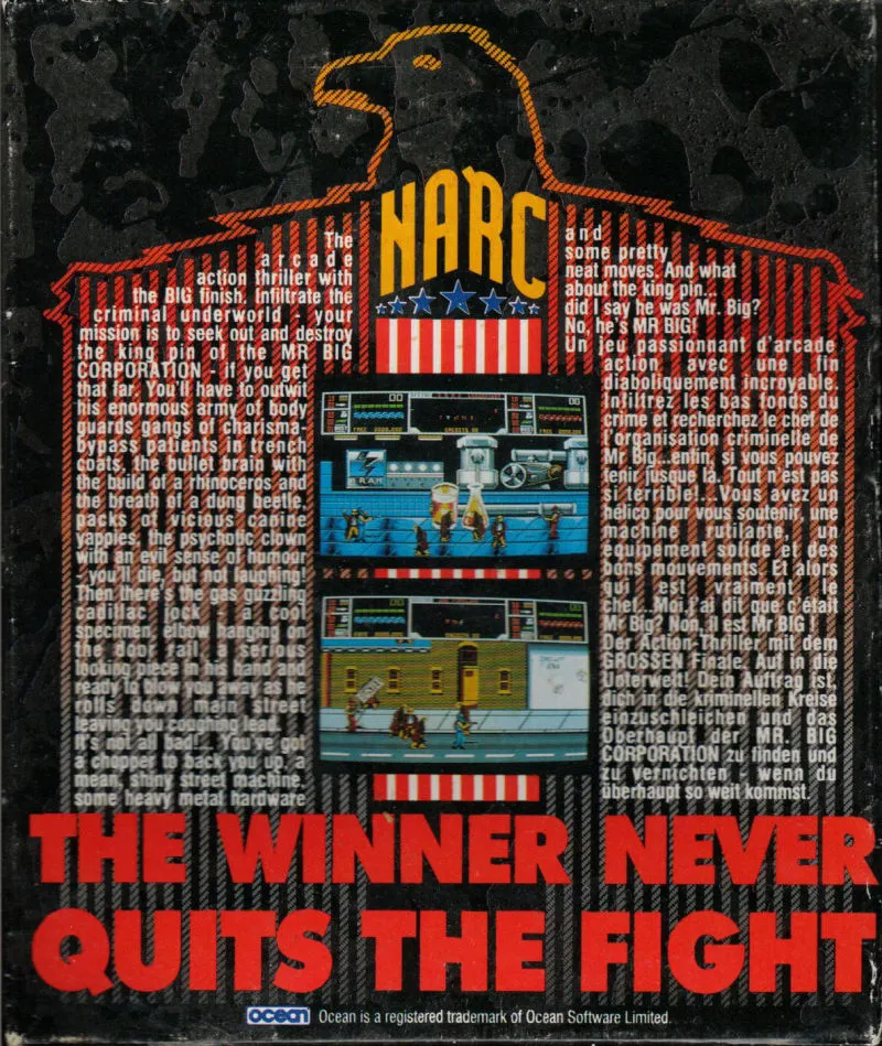 NARC box back