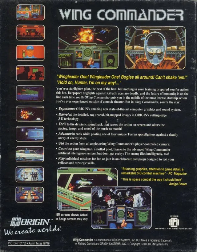 Wing Commander box back