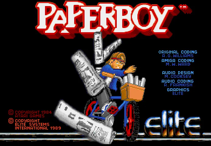 Paperboy screenshot