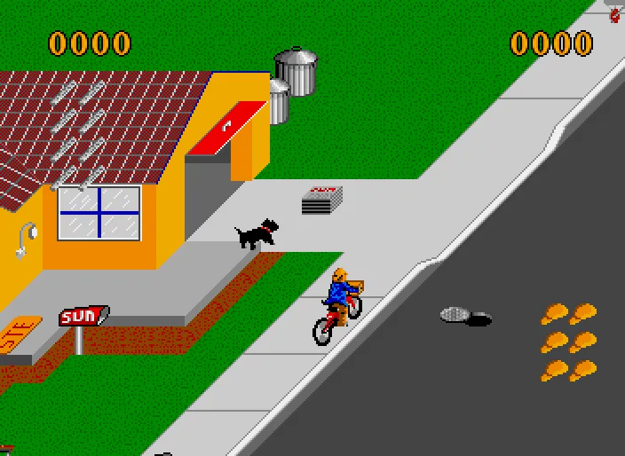 Paperboy screenshot