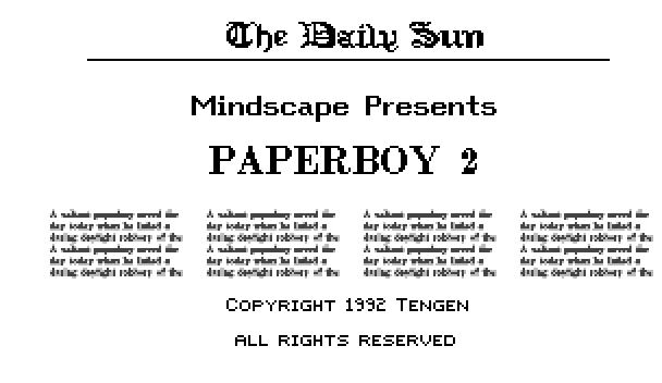 Paperboy 2 screenshot
