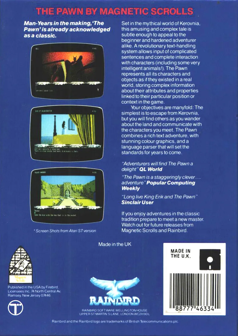 The Pawn box back