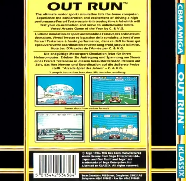 OutRun box back
