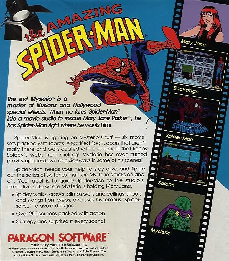 The Amazing Spider-Man box back