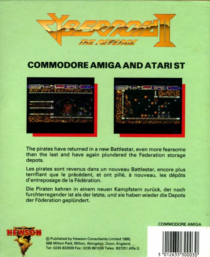 Cybernoid II: The Revenge box back