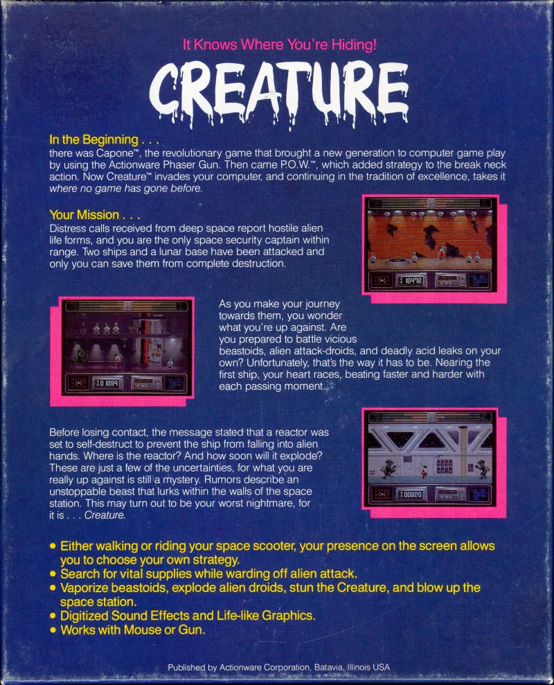 Creature box back