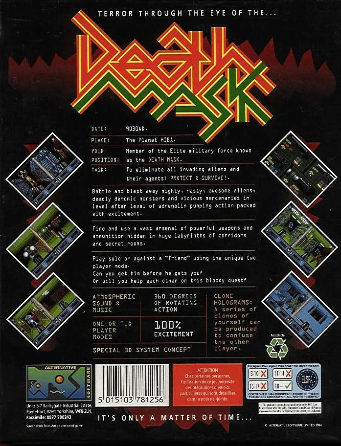 Death Mask box back