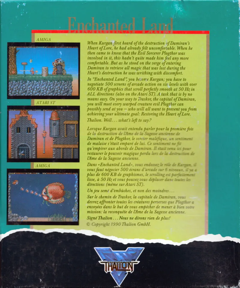 Enchanted Land box back