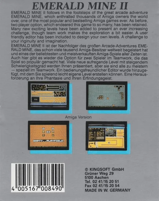 Emerald Mine II box back