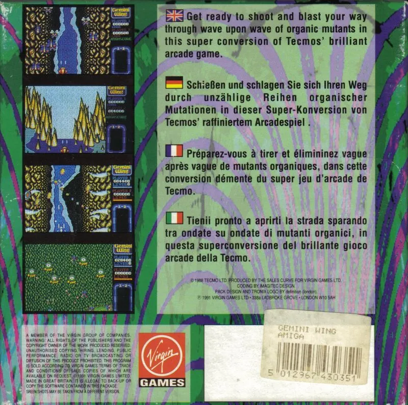 Gemini Wing box back