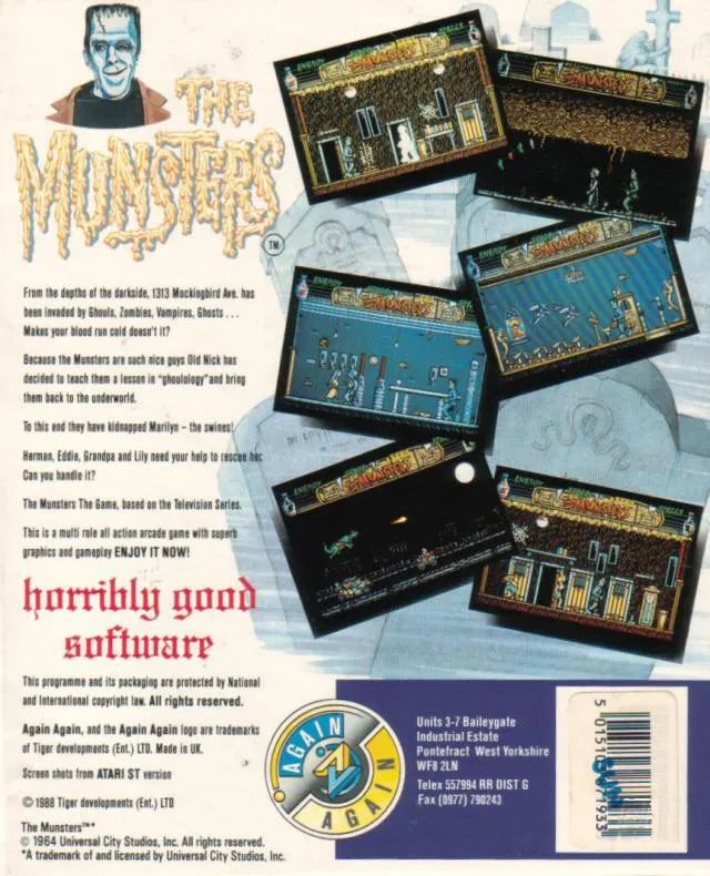 The Munsters box back