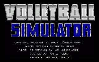 Volleyball Simulator title screen