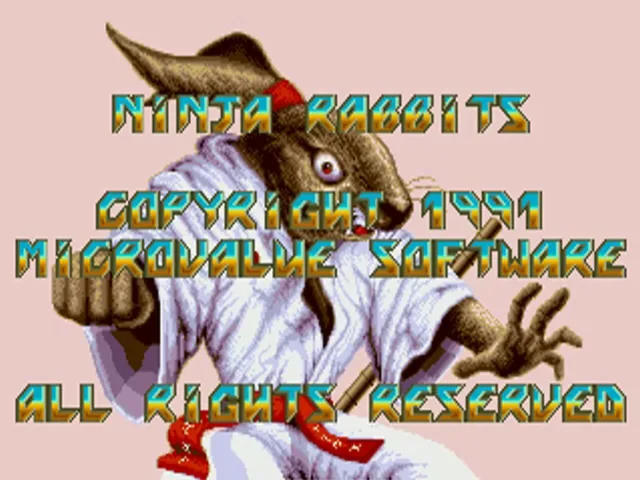 Ninja Rabbits (Europe) (Compilation - Mega Collection) title screen