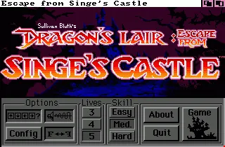 Dragon's Lair - Escape from Singe's Castle title screen