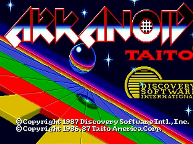 Arkanoid (USA) (v1.05 1988-03-31) title screen