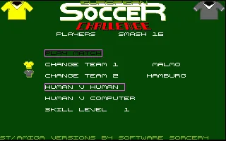 European Soccer Challenge title screen