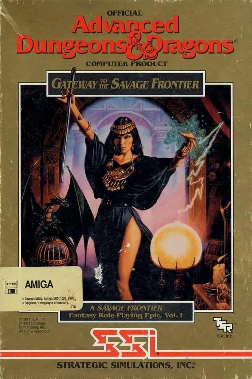Advanced Dungeons & Dragons - Gateway to the Savage Frontier - A Savage Frontier Fantasy Role-Playing Epic, Vol.I cover art for Commodore Amiga