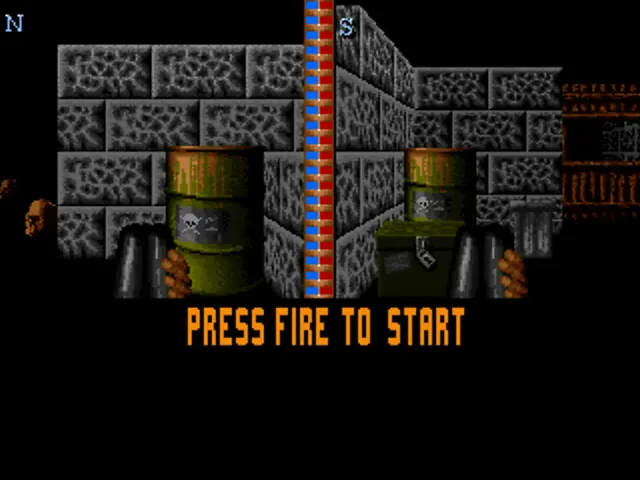 Death Mask (Europe) (OCS, ECS) title screen