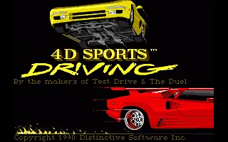 4D Sports Driving title screen