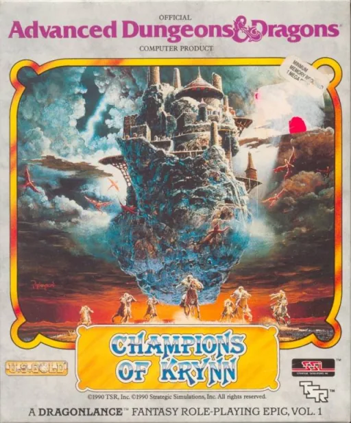 Advanced Dungeons & Dragons - Champions of Krynn - A DragonLance Fantasy Role-Playing Epic, Vol.I cover art for Commodore Amiga