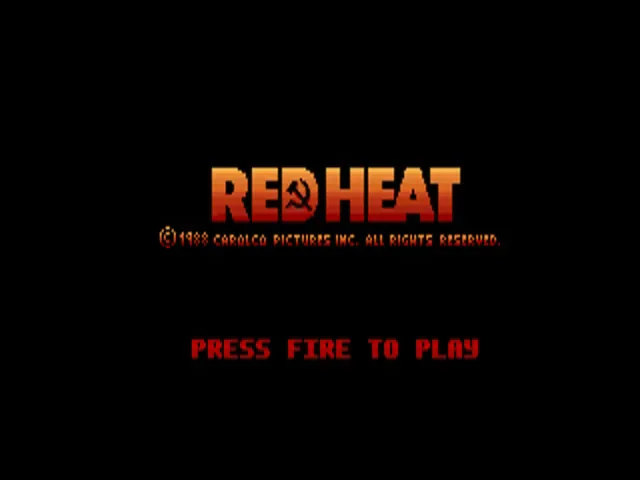 Red Heat (Europe) (Budget - The Hit Squad) title screen