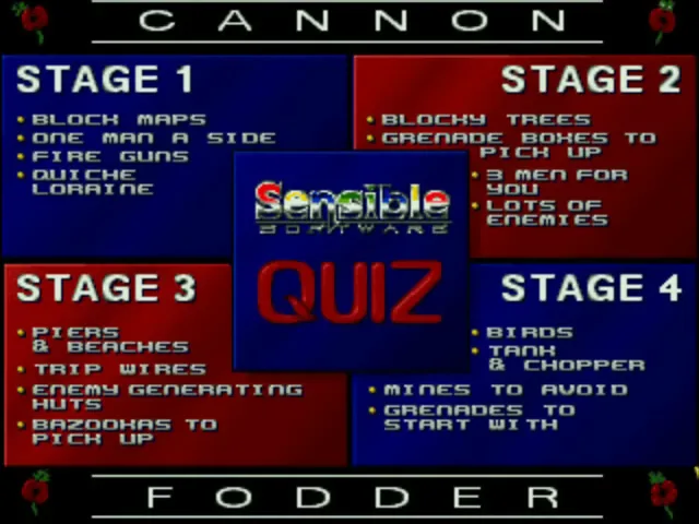 Cannon Fodder Plus! (Europe) (Coverdisk - Amiga Power - Issue 31) title screen