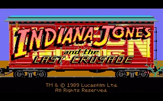 Indiana Jones and the Last Crusade - The Graphic Adventure (Italy) (v1.5 29.12.89) title screen