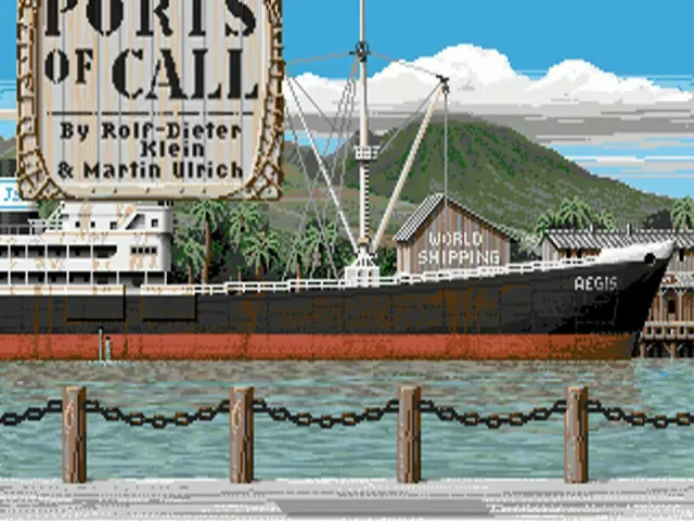 Ports of Call (Europe) (v1.1) (Amiga 600 Bundle - Smart Start) title screen