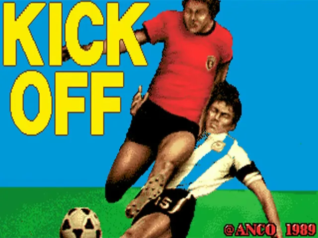 Kick Off 2 (Europe) (AGA) (Bundled with v1.4e) title screen